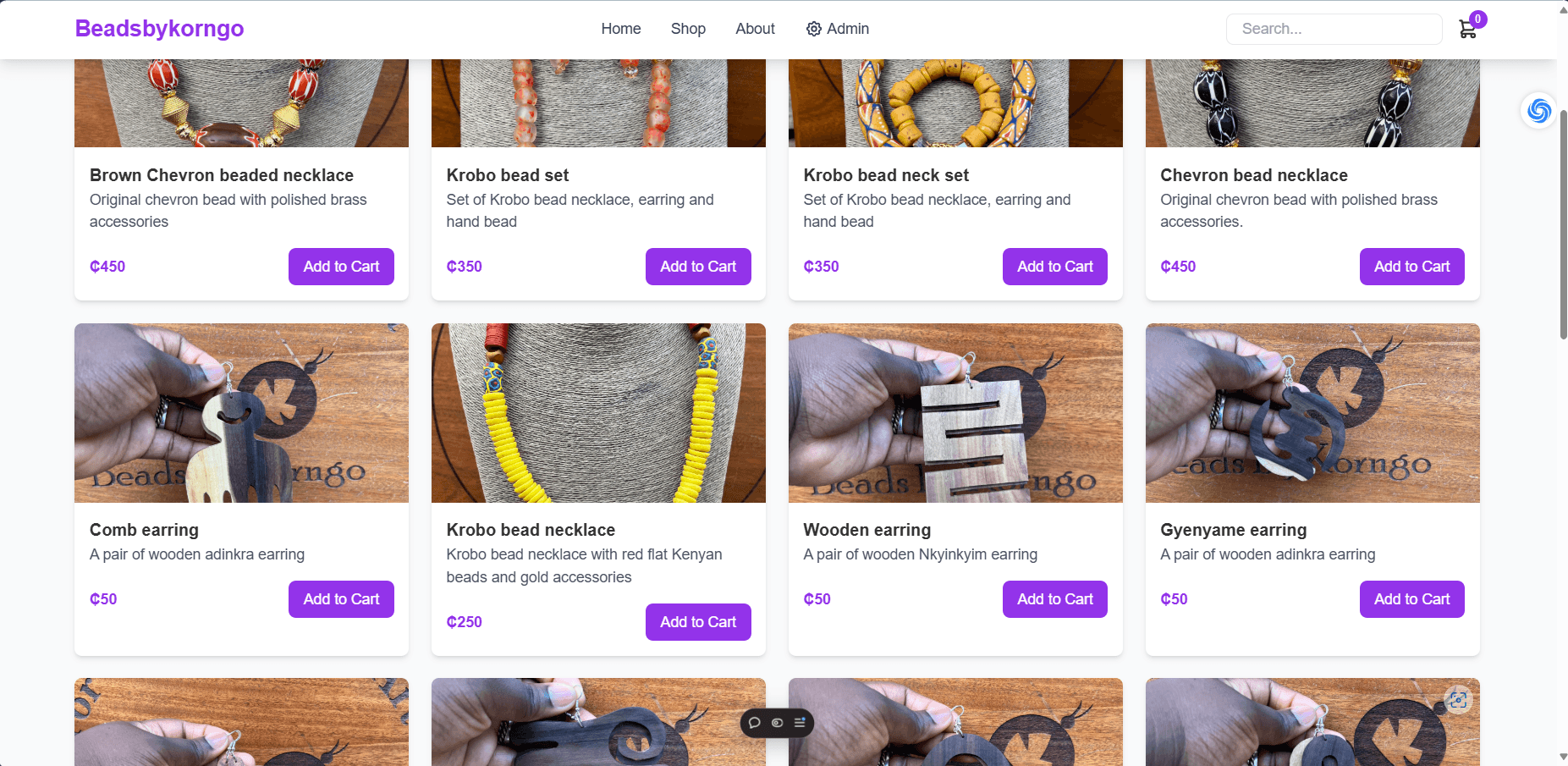 Beads E-commerce